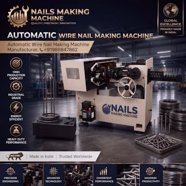 Nails Making Machine Machinery Showcase Heavy Industry Plant